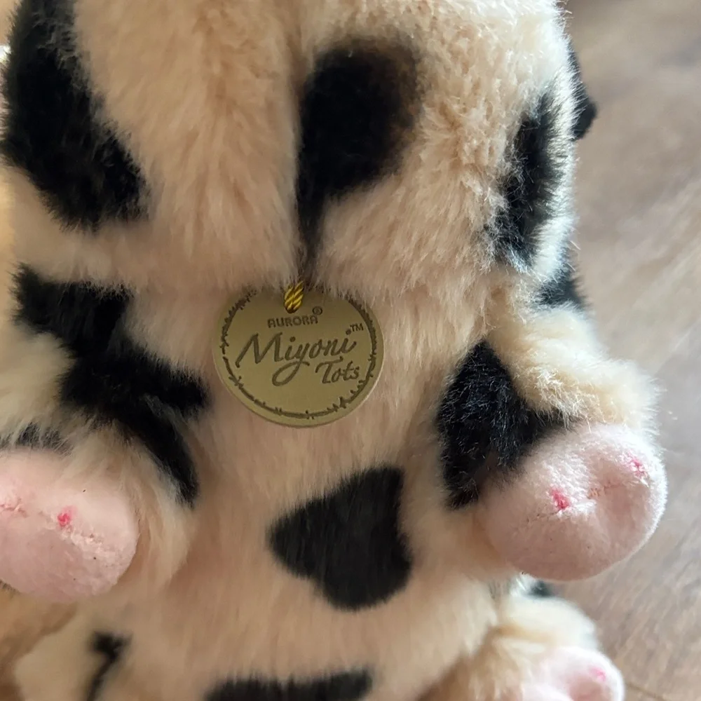 Charming & cute Plush Pig Stuff animal 😍Black and Cream